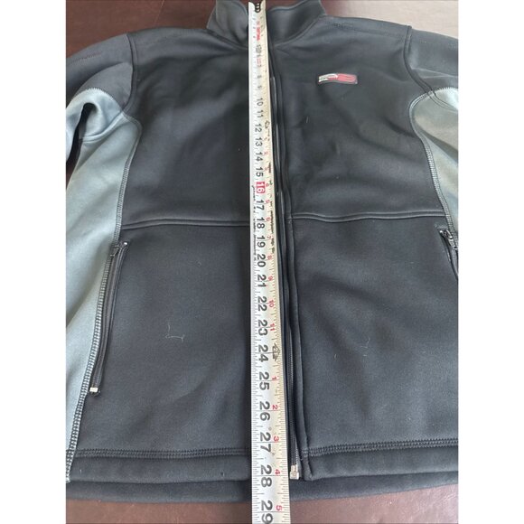 Cherokee Mens XL Black & Gray Zip-Up Fleece Jacket - Picture 6 of 8